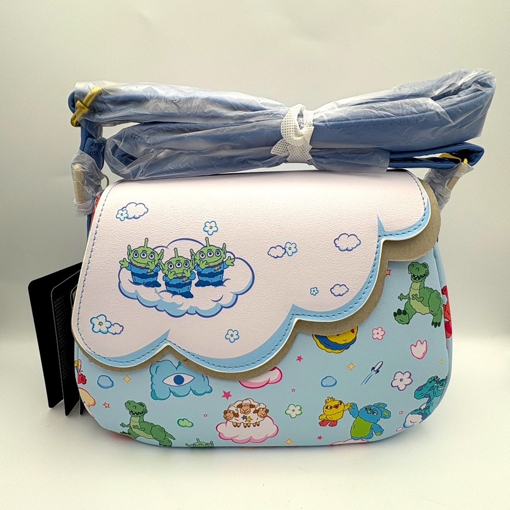 Loungefly Disney Pixar Characters Cloud Crossbody Bag NWT